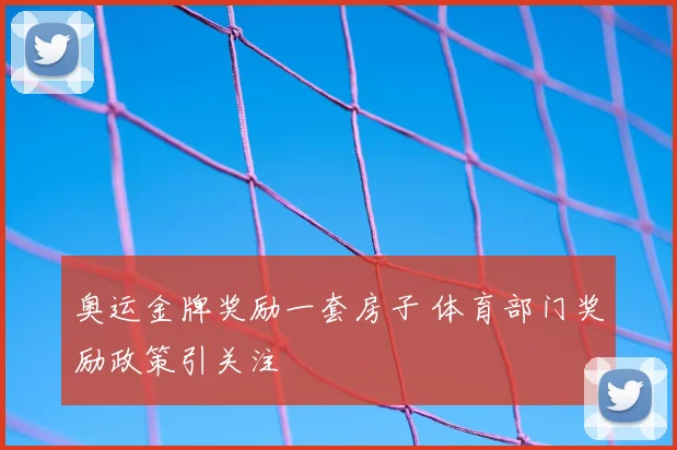 奥运金牌奖励一套房子 体育部门奖励政策引关注